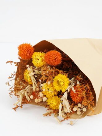 Dried Flowers 20*12*50CM Dried natural items bouquet with paper wrapped(60g/bouquet, H:50CM) GS-56621085 Bouquet 3,000+ sqm showroom with thousands of artificial flowers, plants & trees ready for global sourcing.