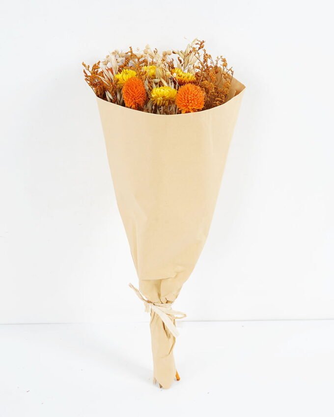 Dried Flowers 20*12*50CM Dried natural items bouquet with paper wrapped(60g/bouquet, H:50CM) GS-56621086 Bouquet YeahFlower is one of Chinese leading OEM manufacturers and exporters , supplying the silk flowers, wholesale artificial trees