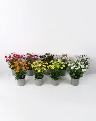 Artificial Flower 32*32*39 Little chrysanthemum in melamine pot GS-26221080 Potted Flowers&Plants YeahFlower is one of Chinese leading OEM manufacturers and exporters , supplying the silk flowers, wholesale artificial trees
