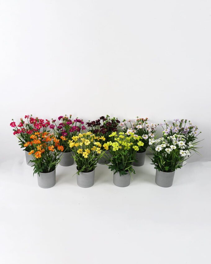 Artificial Flower 32*32*39 Little chrysanthemum in melamine pot GS-26221080 Potted Flowers&Plants YeahFlower is one of Chinese leading OEM manufacturers and exporters , supplying the silk flowers, wholesale artificial trees