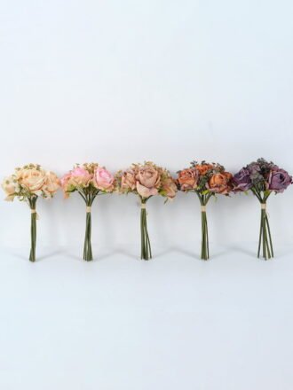 Artificial Flower 18*27CM  Rose Bouquet GS-58821056-Y1 Bouquet 3,000+ sqm showroom with thousands of artificial flowers, plants & trees ready for global sourcing.
