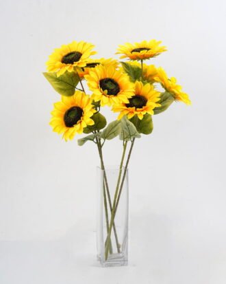Artificial Flower 26*66cm Sunflower Spray*3 GS-65521001 Single Flowers YeahFlower is one of Chinese leading OEM manufacturers and exporters , supplying the silk flowers, wholesale artificial trees
