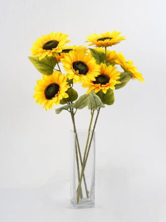 Artificial Flower 18*60cm Sunflower Single stem GS-65521002 Single Flowers 3,000+ sqm showroom with thousands of artificial flowers, plants & trees ready for global sourcing.