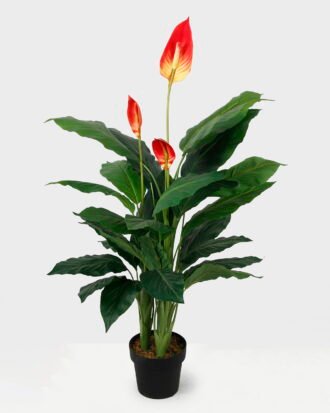 Artificial Tree 120cm Anthurium*3 in pp pot(27Leaves) GS-65821002 Tree&Plant YeahFlower is one of Chinese leading OEM manufacturers and exporters , supplying the silk flowers, wholesale artificial trees