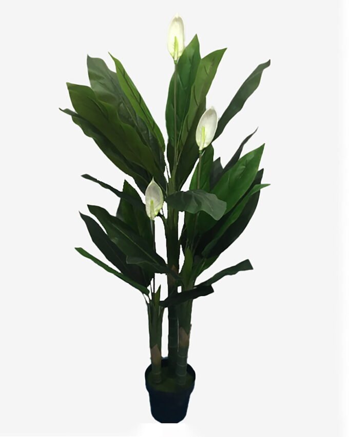 Artificial Tree 150cm Spathiphyllum*3 in pp pot(27Leaves) GS-65821004 Tree&Plant YeahFlower is one of Chinese leading OEM manufacturers and exporters , supplying the silk flowers, wholesale artificial trees
