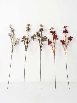 Artificial Branch fruit 18*87cm Fired Berry*3 GS-30021001-K1 Single Flowers 3,000+ sqm showroom with thousands of artificial flowers, plants & trees ready for global sourcing.
