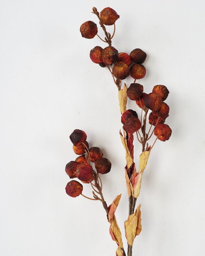 Artificial Branch fruit Fired Berry 3 GS-30021001_2 Artificial Branch fruit 18*87cm Fired Berry*3 GS-30021001 Single Flowers YeahFlower is one of Chinese leading OEM manufacturers and exporters , supplying the silk flowers, wholesale artificial trees