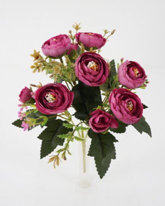 Artificial Flower 20*28cm Camellia Bush*5 GS-64121011-R1 Flowers Bush YeahFlower is one of Chinese leading OEM manufacturers and exporters , supplying the silk flowers, wholesale artificial trees