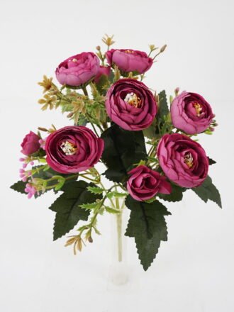 Artificial Flower 20*32cm Crystal rose Bush*7 GS-64121010-R1 Flowers Bush 3,000+ sqm showroom with thousands of artificial flowers, plants & trees ready for global sourcing.