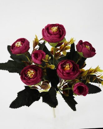 Artificial Flower 18*29cm Camellia Bush*6 GS-64121009-R1 Flowers Bush YeahFlower is one of Chinese leading OEM manufacturers and exporters , supplying the silk flowers, wholesale artificial trees