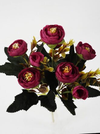 Artificial Flower 18*28cm Hydrangea Bush*5 GS-64121008-R1 Flowers Bush 3,000+ sqm showroom with thousands of artificial flowers, plants & trees ready for global sourcing.