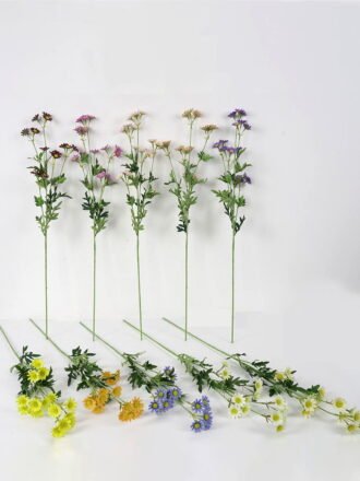 Artificial Flower 33*126cm Flocky powder flower spray GS-26221082-Y1 Single Flowers 3,000+ sqm showroom with thousands of artificial flowers, plants & trees ready for global sourcing.