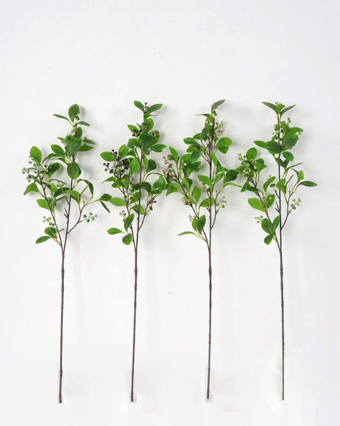 Artificial Flower 22*78cm Kwai Leaves with berry(L) GS-26221105-R1 Single Flowers YeahFlower is one of Chinese leading OEM manufacturers and exporters , supplying the silk flowers, wholesale artificial trees