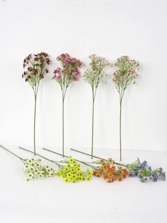 Artificial Flower 15*63cm Mini flowers spary*3 GS-26221100-O1 Single Flowers 3,000+ sqm showroom with thousands of artificial flowers, plants & trees ready for global sourcing.