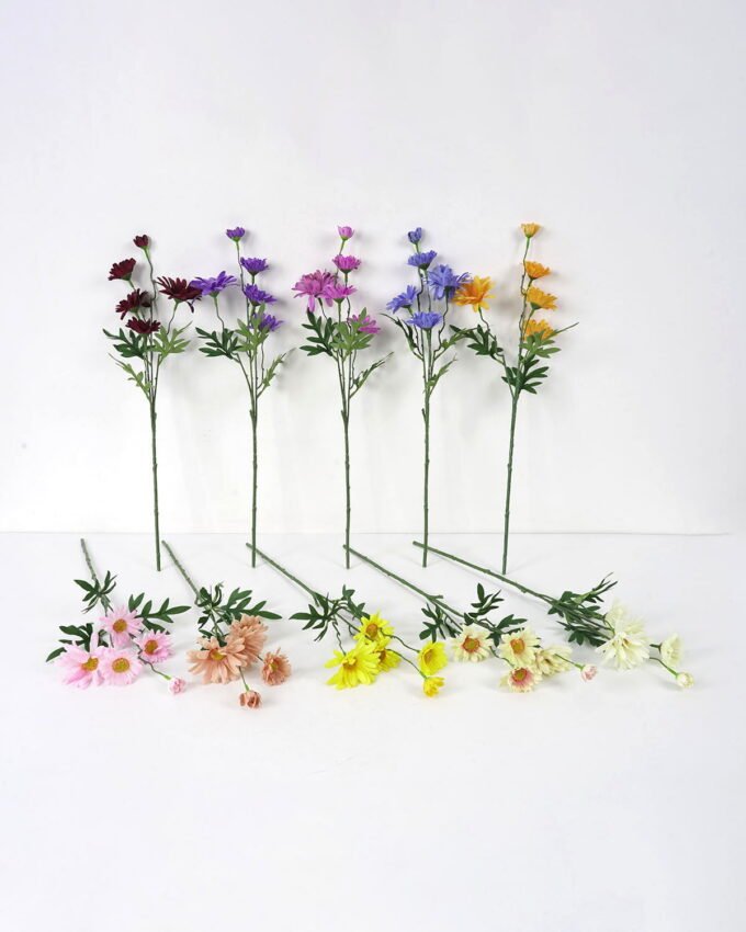 Artificial Flower 13*52cm Mini sweet Daisy*5 GS-26221098 Single Flowers YeahFlower is one of Chinese leading OEM manufacturers and exporters , supplying the silk flowers, wholesale artificial trees