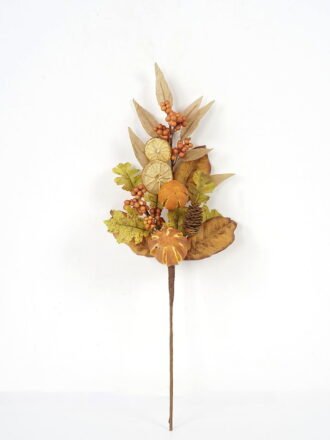 Artificial Flower 20*60cm Mixed pumpkin & berries stem GS-13621004 Single Flowers YeahFlower is one of Chinese leading OEM manufacturers and exporters , supplying the silk flowers, wholesale artificial trees