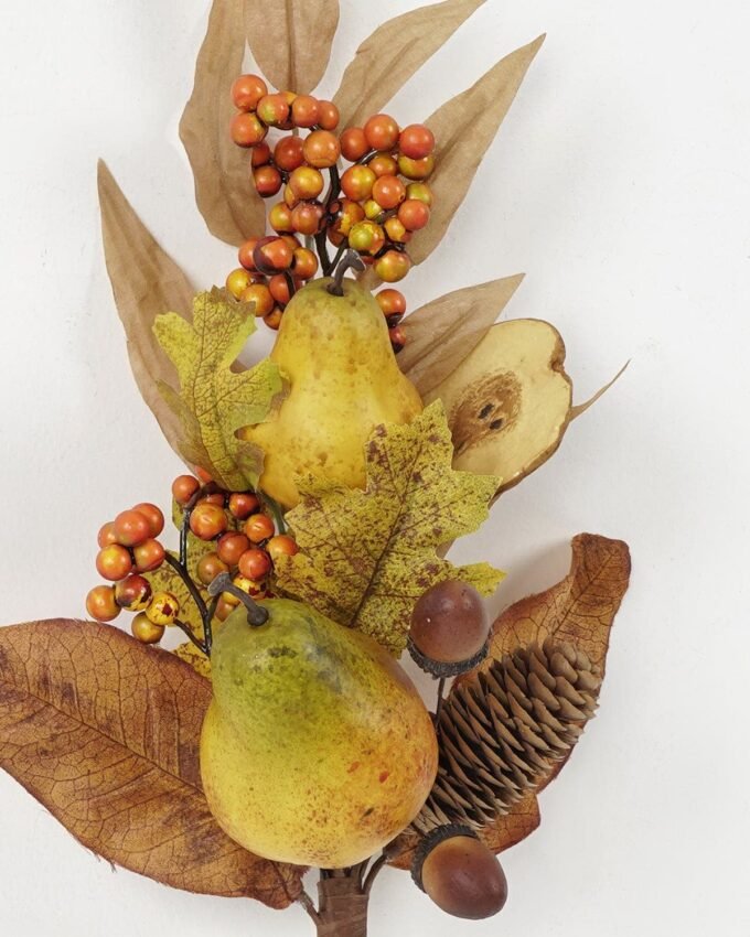 Artificial Flower 20*63cm Mixed pear & berries stem GS-13621005 Single Flowers YeahFlower is one of Chinese leading OEM manufacturers and exporters , supplying the silk flowers, wholesale artificial trees