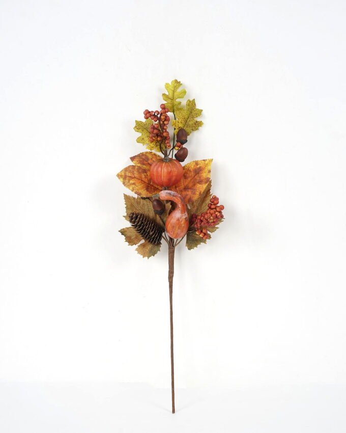 Artificial Flower 20*60cm Mixed pumpkin & berries stem GS-13621004 Single Flowers YeahFlower is one of Chinese leading OEM manufacturers and exporters , supplying the silk flowers, wholesale artificial trees