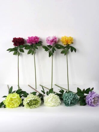 Artificial Flower 24*72cm New Peony single stem GS-26221081-R3 Single Flowers 3,000+ sqm showroom with thousands of artificial flowers, plants & trees ready for global sourcing.