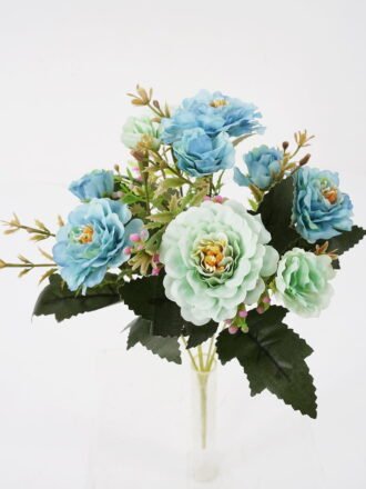 Artificial Flower 20*28cm Camellia Bush*5 GS-64121011-R1 Flowers Bush 3,000+ sqm showroom with thousands of artificial flowers, plants & trees ready for global sourcing.