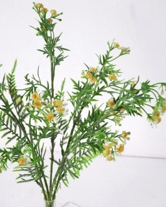 Artificial Flower 20*44cm powdered Mini soft-touch gypso bush*5 GS-26221103-Y1 Flowers Bush YeahFlower is one of Chinese leading OEM manufacturers and exporters , supplying the silk flowers, wholesale artificial trees