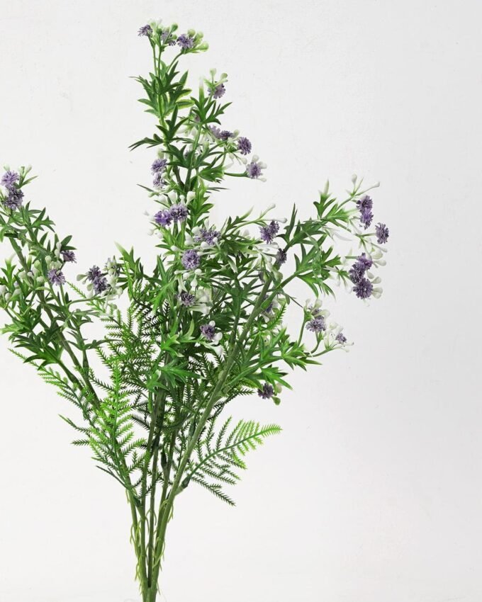 Artificial Flower 20*44cm powdered Mini soft-touch gypso bush*5 GS-26221103 Flowers Bush YeahFlower is one of Chinese leading OEM manufacturers and exporters , supplying the silk flowers, wholesale artificial trees