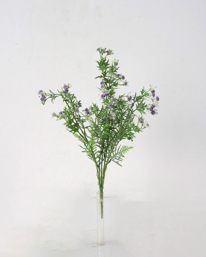 Artificial Flower 20*44cm powdered Mini soft-touch gypso bush*5 GS-26221103 Flowers Bush YeahFlower is one of Chinese leading OEM manufacturers and exporters , supplying the silk flowers, wholesale artificial trees