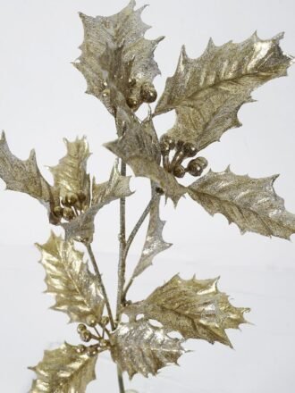 Artificial Plant 59cm Christmas leaves Spray*2 GS-46621001 Christmas Item 3,000+ sqm showroom with thousands of artificial flowers, plants & trees ready for global sourcing.