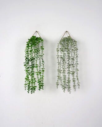 Artificial Plant 20*8*50cm Eucalyptus Garland in melamine pot GS-05521176 Banners&Garlands YeahFlower is one of Chinese leading OEM manufacturers and exporters , supplying the silk flowers, wholesale artificial trees