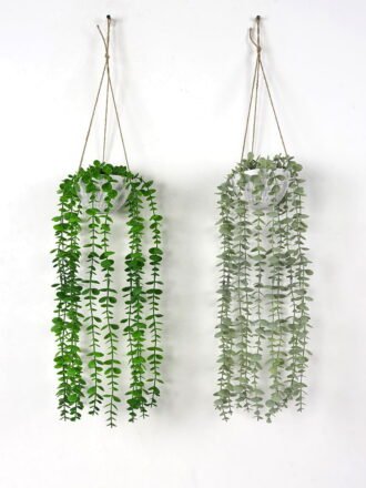 Artificial Plant 20*10*63cm Eucalyptus Garland in melamine pot GS-05521178 Banners&Garlands 3,000+ sqm showroom with thousands of artificial flowers, plants & trees ready for global sourcing.