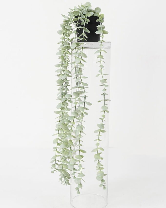 Artificial Plant 12*50cm Eucalyptus Garland in pe pot GS-05521199 Banners&Garlands YeahFlower is one of Chinese leading OEM manufacturers and exporters , supplying the silk flowers, wholesale artificial trees