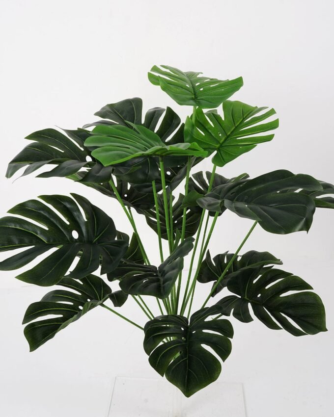Artificial Plant 47*47*65cm Monstera bush/lvs18 GS-51121005 Leaves&Sprays&Foliages YeahFlower is one of Chinese leading OEM manufacturers and exporters , supplying the silk flowers, wholesale artificial trees