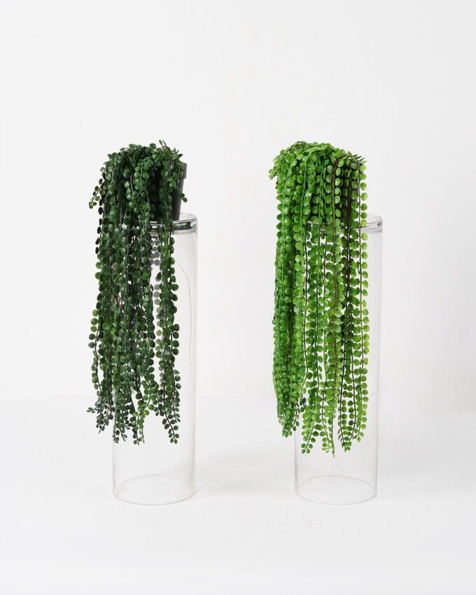 Artificial Plant Plastic leaf hanging in pe pot GS-05521200 Artificial Plant 15*40cm Plastic leaf hanging in pe pot GS-05521200 Banners&Garlands YeahFlower is one of Chinese leading OEM manufacturers and exporters , supplying the silk flowers, wholesale artificial trees