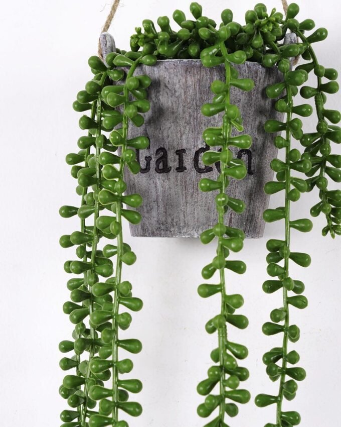 Artificial Plant Succulent plant Garland in Paper pulp pot GS-05521196_1 Artificial Plant 13*13*40cm Succulent plant Garland in Paper pulp pot GS-05521196 Banners&Garlands YeahFlower is one of Chinese leading OEM manufacturers and exporters , supplying the silk flowers, wholesale artificial trees