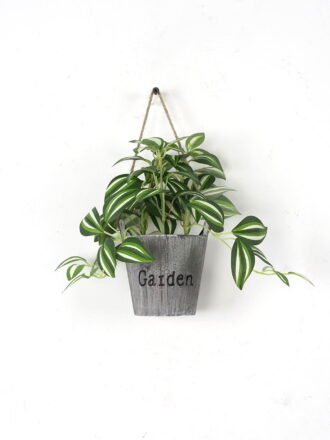 Artificial Plant 20*20*19cm Zebrina  in Paper pulp pot GS-05521191-G2 Banners&Garlands 3,000+ sqm showroom with thousands of artificial flowers, plants & trees ready for global sourcing.