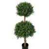 Artificial Tree 115cm Anti-UV boxwood topiaryin pp pot GS-66021014-UV Toplary YeahFlower is one of Chinese leading OEM manufacturers and exporters , supplying the silk flowers, wholesale artificial trees