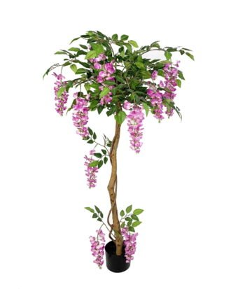 Artificial Tree 130CM Anti-UV Wisteria flower tree/925lvs/9flowers GS-66021069-UV Tree&Plant YeahFlower is one of Chinese leading OEM manufacturers and exporters , supplying the silk flowers, wholesale artificial trees