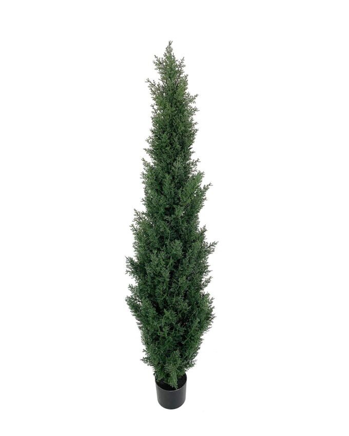 Artificial Tree 150cm Anti-UV Cypress trees in pp pot GS-66021003-UV Artificial Tree 150cm Anti-UV Cypress trees in pp pot GS-66021003-UV Toplary YeahFlower is one of Chinese leading OEM manufacturers and exporters , supplying the silk flowers, wholesale artificial trees
