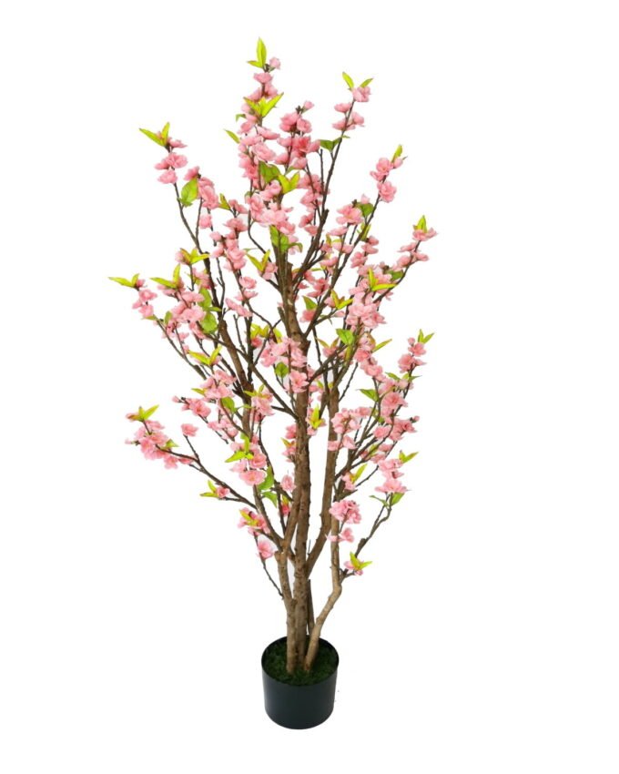 Artificial Tree 150cm Anti-UV  Peach tree Wooden pole/200lvs/350 flowers GS-66021063-UV Tree&Plant YeahFlower is one of Chinese leading OEM manufacturers and exporters , supplying the silk flowers, wholesale artificial trees