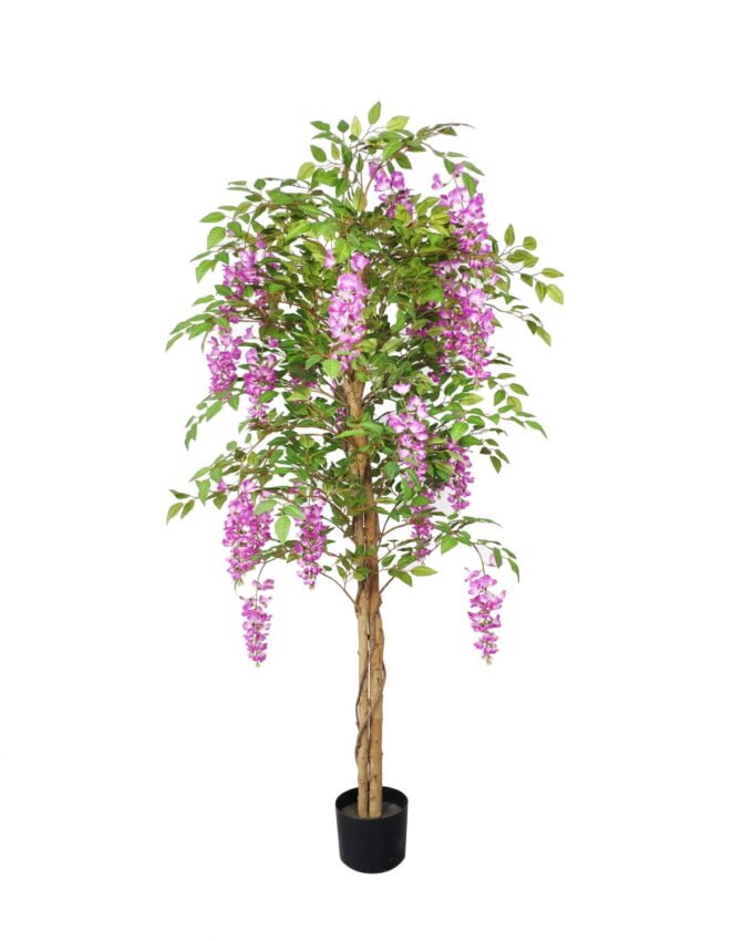 Artificial Tree 180CM Anti-UV Wisteria flower tree/2220lvs/22 flowers GS-66021070-UV Tree&Plant YeahFlower is one of Chinese leading OEM manufacturers and exporters , supplying the silk flowers, wholesale artificial trees