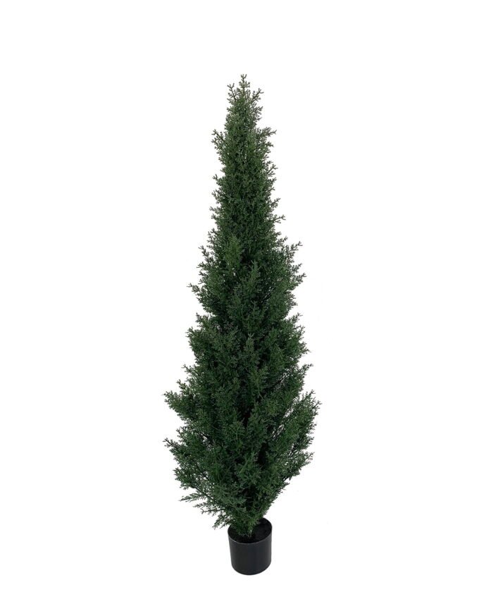 Artificial Tree 90cm Anti-UV Cypress trees in pp pot GS-66021001-UV Toplary 3,000+ sqm showroom with thousands of artificial flowers, plants & trees ready for global sourcing.