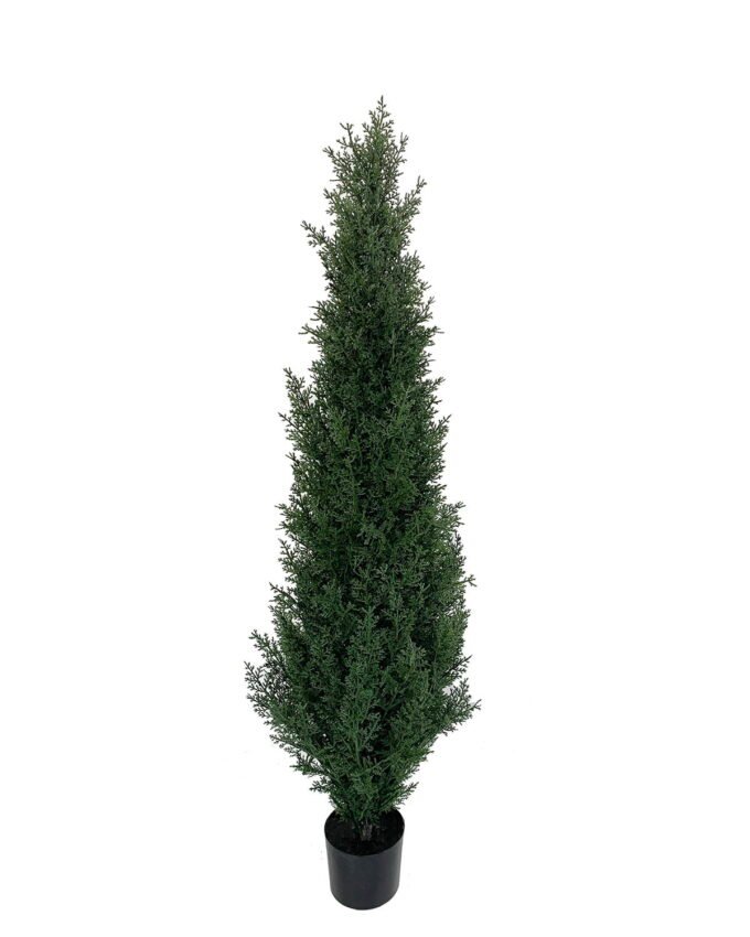 Artificial Tree 90cm Anti-UV Cypress trees in pp pot GS-66021001-UV Toplary 3,000+ sqm showroom with thousands of artificial flowers, plants & trees ready for global sourcing.