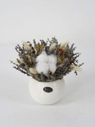 Dried Flowers 20*15cm Dried natural items bouquet in ceramic pot GS-56621118 Dried Flowers 3,000+ sqm showroom with thousands of artificial flowers, plants & trees ready for global sourcing.