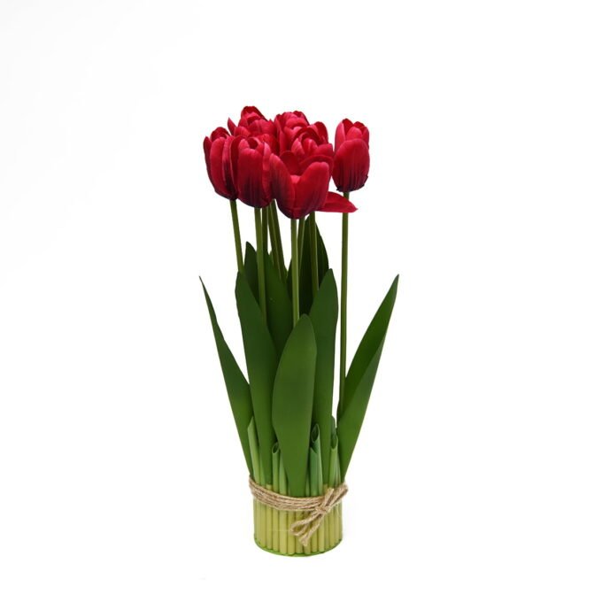 Artificial Flower 38cm Standing tulip*12 bundle /12lvs GS-17721114-R2 Potted Flowers&Plants YeahFlower is one of Chinese leading OEM manufacturers and exporters , supplying the silk flowers, wholesale artificial trees