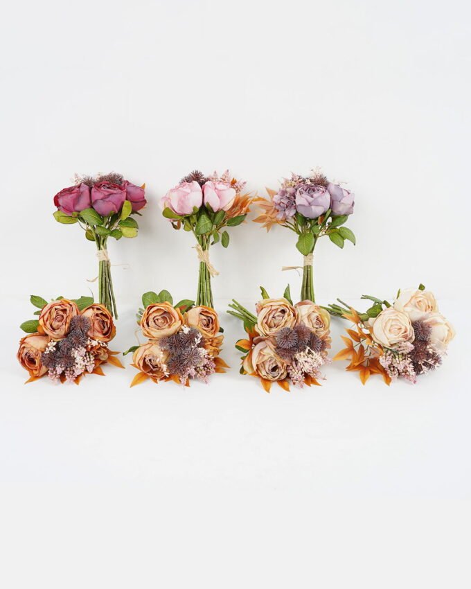 Artificial Flower 17*32CM Rose bouquet*11 GS-05520148 Bouquet 3,000+ sqm showroom with thousands of artificial flowers, plants & trees ready for global sourcing.