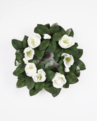 Artificial Flower 60*60*60cm magnolia Wreath GS-39121035 WREATH YeahFlower is one of Chinese leading OEM manufacturers and exporters , supplying the silk flowers, wholesale artificial trees
