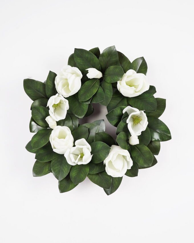 Artificial Flower 60*60*60cm magnolia Wreath GS-39121035 WREATH YeahFlower is one of Chinese leading OEM manufacturers and exporters , supplying the silk flowers, wholesale artificial trees