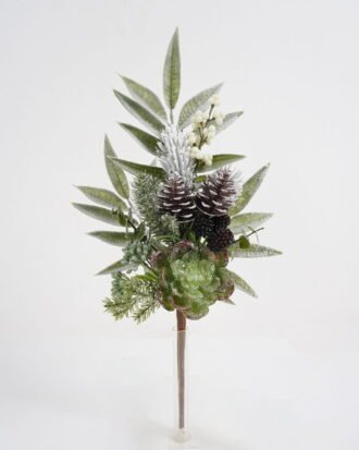 Artificial Plant 22*46cm Mixead pine cone & succulent GS-54021077 Christmas Item YeahFlower is one of Chinese leading OEM manufacturers and exporters , supplying the silk flowers, wholesale artificial trees