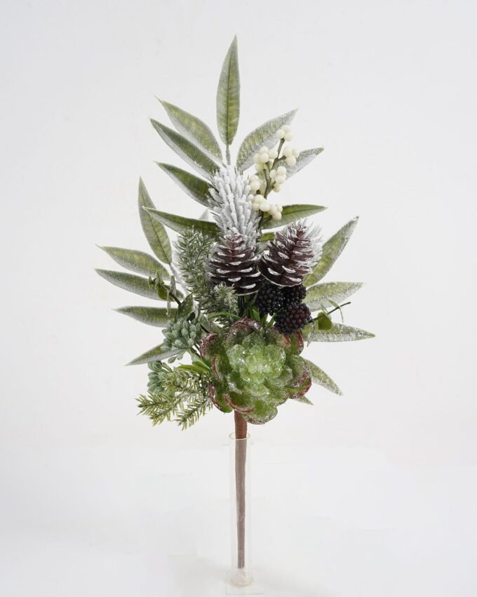 Artificial Plant 22*46cm Mixead pine cone & succulent GS-54021077 Christmas Item YeahFlower is one of Chinese leading OEM manufacturers and exporters , supplying the silk flowers, wholesale artificial trees