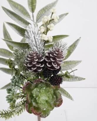 Artificial Plant 22*46cm Mixead pine cone & succulent GS-54021077 Christmas Item YeahFlower is one of Chinese leading OEM manufacturers and exporters , supplying the silk flowers, wholesale artificial trees